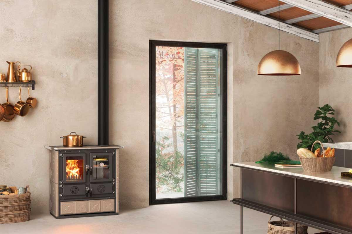 Holzherd Rosetta 5.0 Maiolica von La Nordica